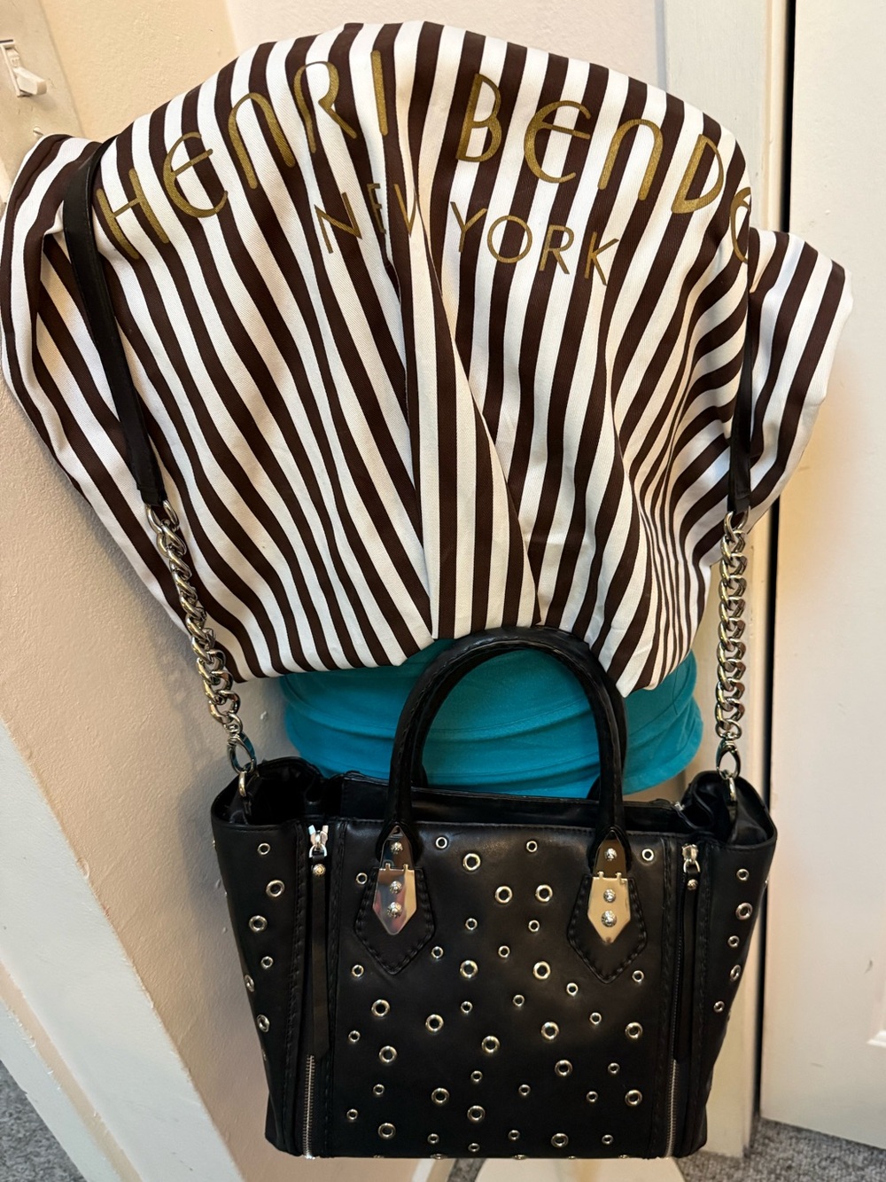Authentic Rare Henri Bendel MOTO tote! Excellent Price and Condition 👜